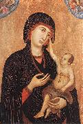 Duccio di Buoninsegna Madonna with Child and Two Angels (Crevole Madonna) dfg Sweden oil painting reproduction